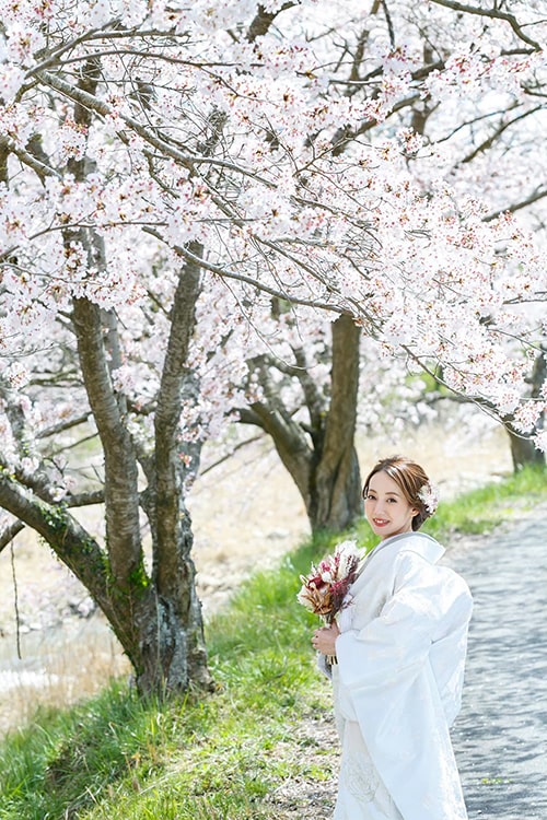 H様＆A様 前撮り（リ・カムアクロス-廣島書店～美波羅川千本桜）